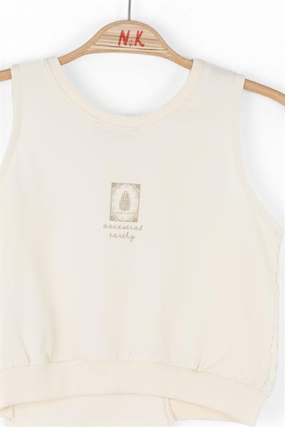 Nk Kız Çocuk Earty Bluz 8-14 Yaş Krem