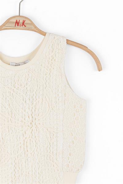 Nk Kız Çocuk Earty Bluz 8-14 Yaş Krem