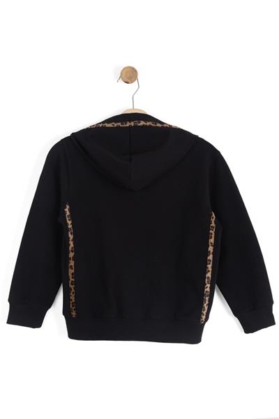Nk Kız Çocuk Echo Fermuarlı Sweatshirt 4-8 Yaş Siyah