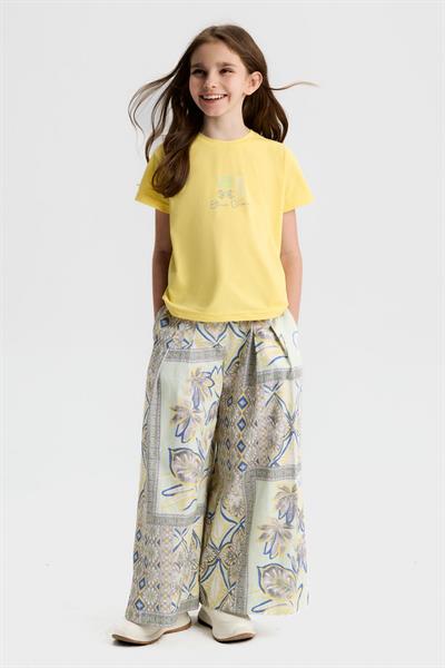 Nk Kız Çocuk Etnik Tshirt 8-14 Yaş Sarı