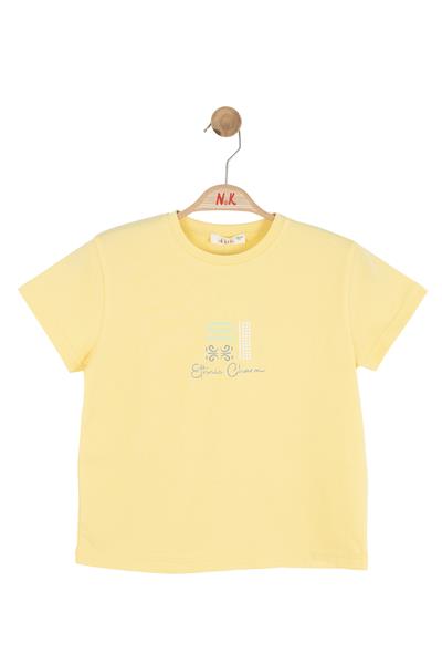 Nk Kız Çocuk Etnik Tshirt 8-14 Yaş Sarı