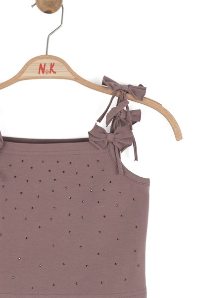 Nk Kız Çocuk Fiyonk Askılı Crop 8-14 Yaş Kahverengi
