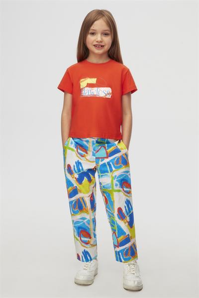 Nk Kız Çocuk Flawlenss Tshirt 4-8 Yaş Kırmızı