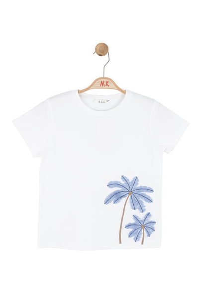 Nk Kız Çocuk Flora Tshirt 8-14 Yaş Beyaz