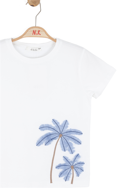Nk Kız Çocuk Flora Tshirt 8-14 Yaş Beyaz