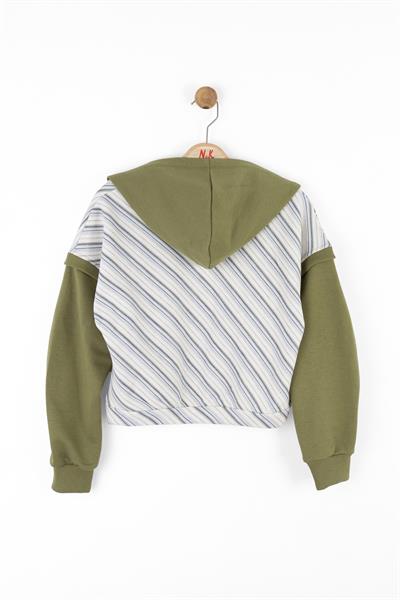 Nk Kız Çocuk Forest Sweatshirt 8-14 Yaş Haki