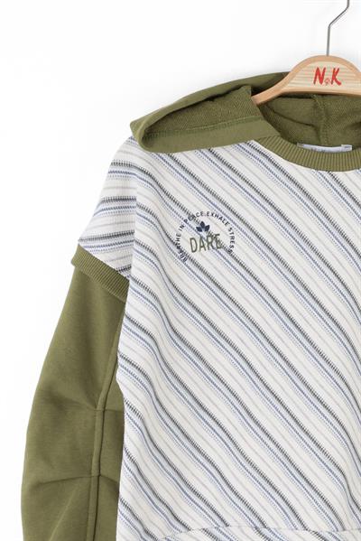 Nk Kız Çocuk Forest Sweatshirt 8-14 Yaş Haki