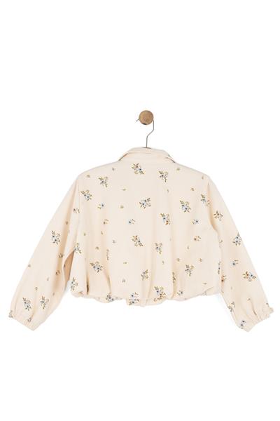 Nk Kız Çocuk Full Bloom Ceket 4-8 Yaş Krem