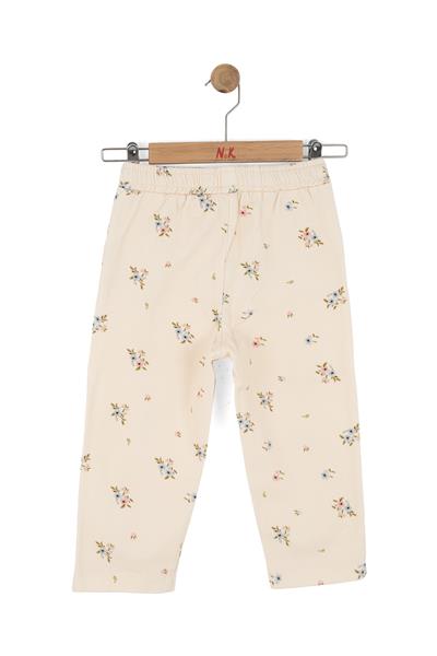 Nk Kız Çocuk Full Bloom Pantolon 4-8 Yaş Krem