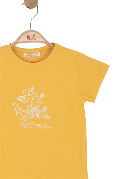 Nk Kız Çocuk Full Bloom Tshirt 4-8 Yaş Sarı