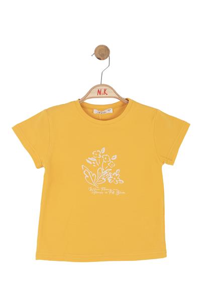 Nk Kız Çocuk Full Bloom Tshirt 4-8 Yaş Sarı