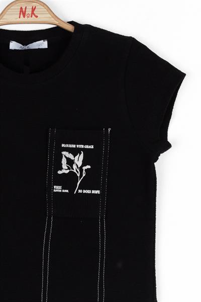 Nk Kız Çocuk Garece Tshirt 8-14 Yaş Siyah