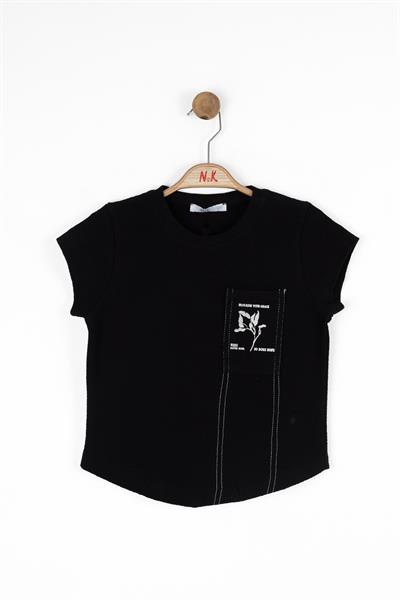 Nk Kız Çocuk Garece Tshirt 8-14 Yaş Siyah