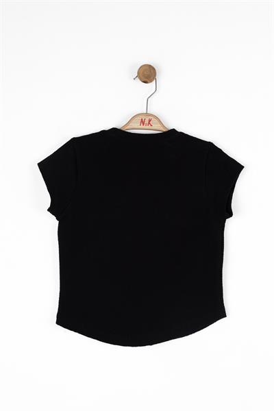 Nk Kız Çocuk Garece Tshirt 8-14 Yaş Siyah