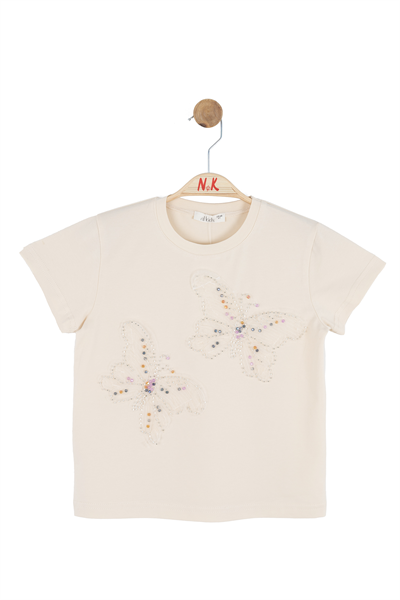 Nk Kız Çocuk Jane Tshirt 4-8 Yaş Krem
