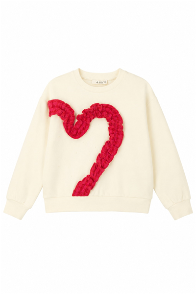 Nk Kız Çocuk Karnaval Sweat 4-8 Yaş Ekru