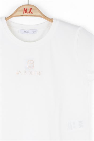 Nk Kız Çocuk LabohemeTshirt 8-14 Yaş Pudra