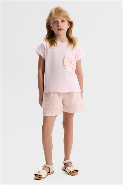 Nk Kız Çocuk Macaron Şort 4-8 Yaş Pembe