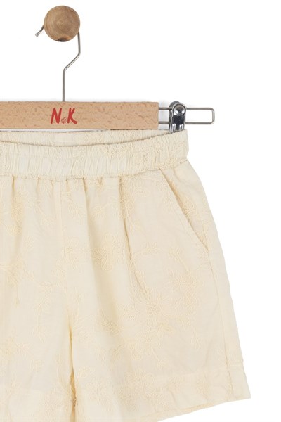 Nk Kız Çocuk Macaron Şort 4-8 Yaş Sarı
