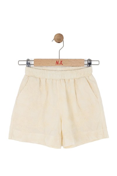 Nk Kız Çocuk Macaron Şort 4-8 Yaş Sarı