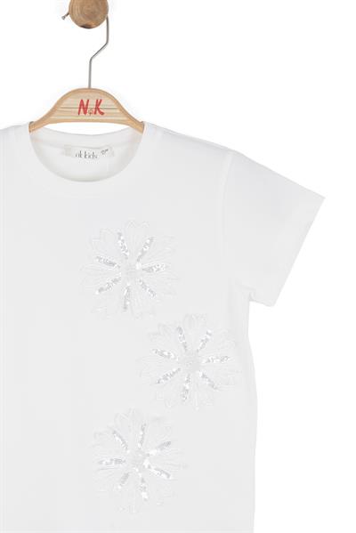 Nk Kız Çocuk Marley Tshirt 4-8 Yaş Ekru
