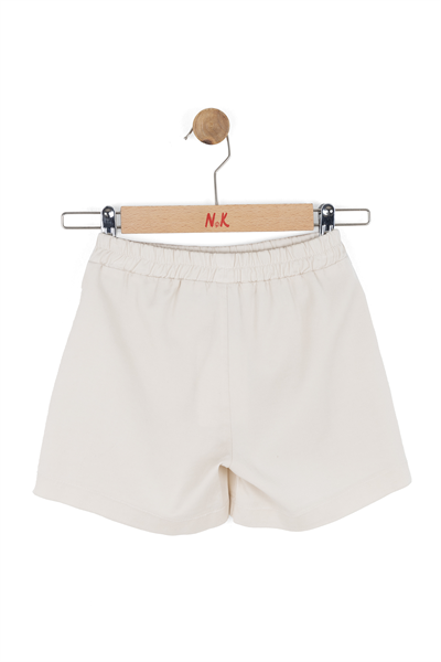 Nk Kız Çocuk Marsilya Şort Etek 4-8 Yaş Krem