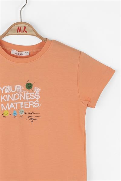 Nk Kız Çocuk Matters Tshirt 4-8 Yaş Yavruağzı