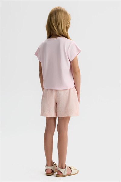 Nk Kız Çocuk Maya Tshirt 4-8 Yaş Pembe