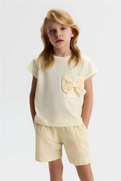 Nk Kız Çocuk Maya Tshirt 4-8 Yaş Sarı