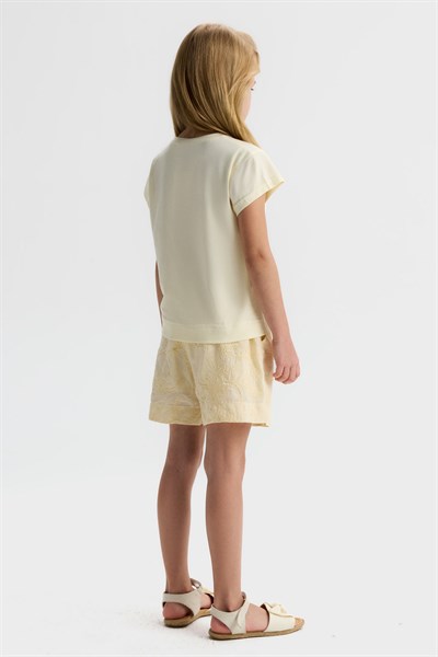 Nk Kız Çocuk Maya Tshirt 4-8 Yaş Sarı