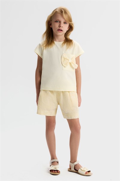 Nk Kız Çocuk Maya Tshirt 4-8 Yaş Sarı
