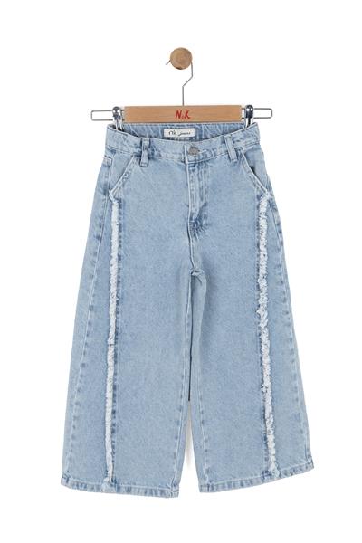 Nk Kız Çocuk Miusa Denim Pantolon 4-8 Yaş Açık Mavi