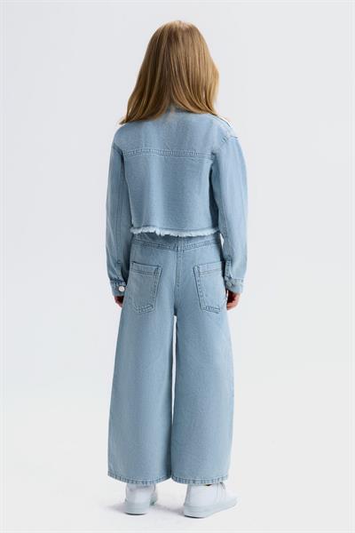 Nk Kız Çocuk Miusa Denim Pantolon 4-8 Yaş Açık Mavi
