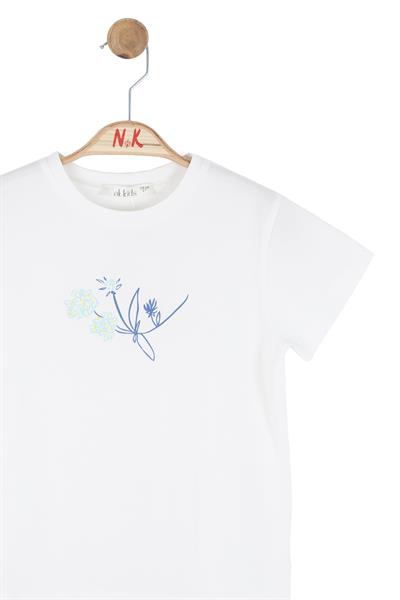Nk Kız Çocuk Noibe Tshirt 4-8 Yaş Ekru