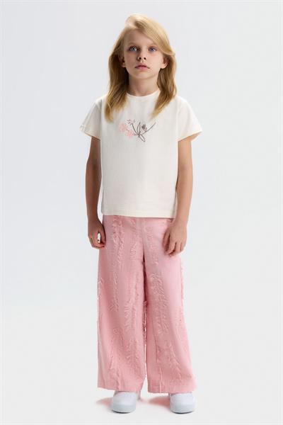 Nk Kız Çocuk Noibe Tshirt 4-8 Yaş Krem