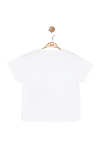 Nk Kız Çocuk Palmiye Tshirt 8-14 Yaş Ekru
