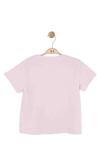 Nk Kız Çocuk Palmiye Tshirt 8-14 Yaş Pudra