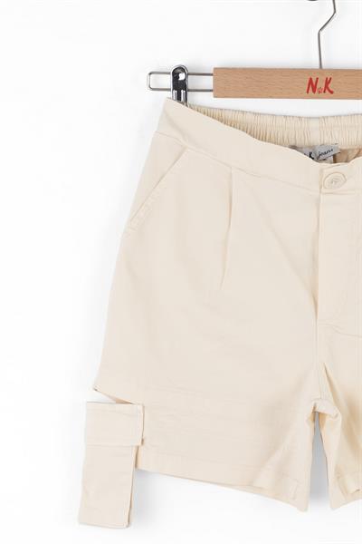 Nk Kız Çocuk Pebble Şort 8-14 Yaş Krem
