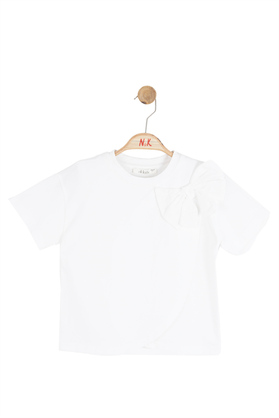 Nk Kız Çocuk Pure Tshirt 4-8 Yaş Ekru