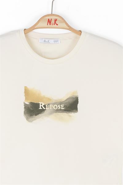 Nk Kız Çocuk Reposel Tshirt 8-14 Krem