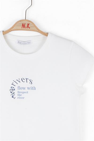 Nk Kız Çocuk River Tshirt 10-16Yaş Ekru