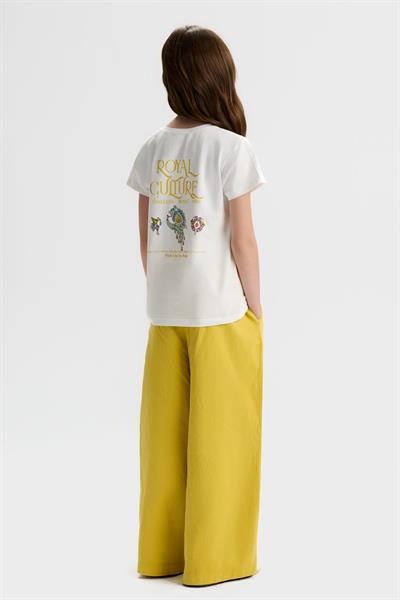 Nk Kız Çocuk Royal Tshirt 8-14 Yaş Ekru-Sarı