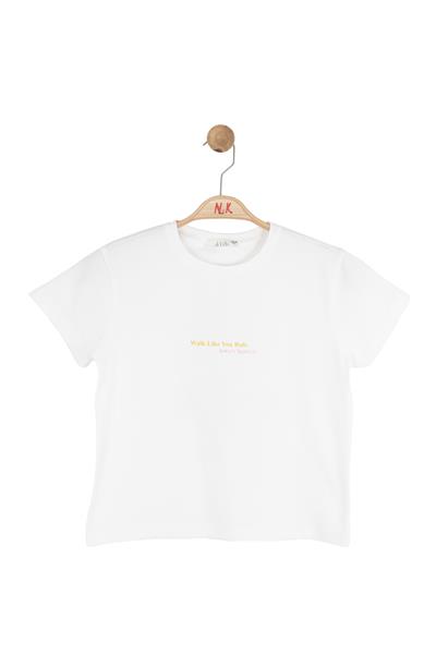 Nk Kız Çocuk Royal Tshirt 8-14 Yaş Ekru-Sarı