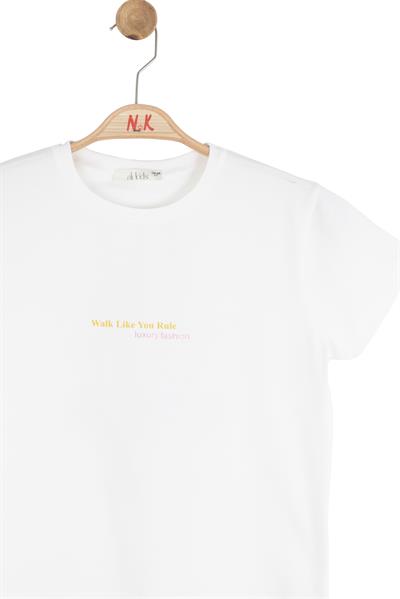 Nk Kız Çocuk Royal Tshirt 8-14 Yaş Ekru-Sarı