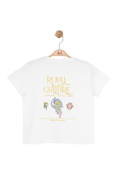Nk Kız Çocuk Royal Tshirt 8-14 Yaş Ekru-Sarı