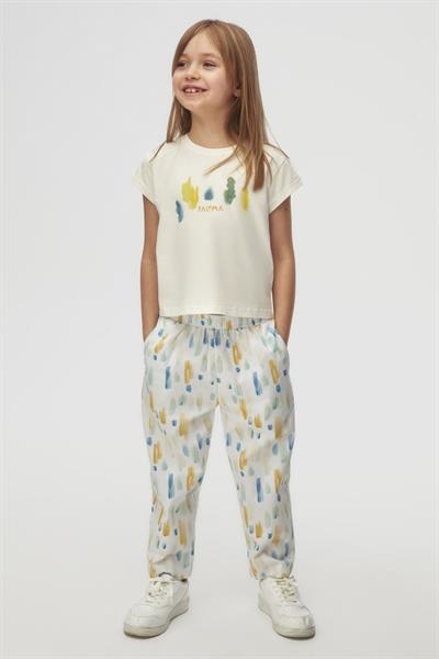 Nk Kız Çocuk Sharp Tshirt 4-8 Yaş Ekru