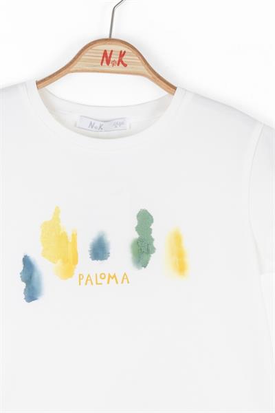 Nk Kız Çocuk Sharp Tshirt 4-8 Yaş Ekru