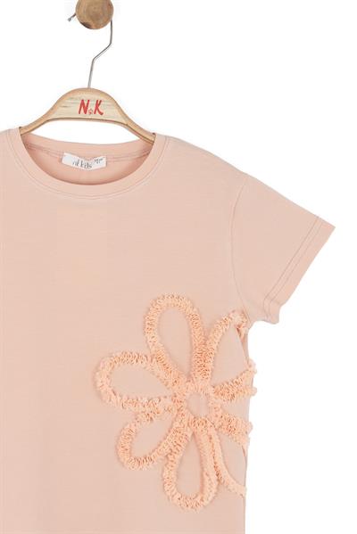 Nk Kız Çocuk Soft Tshirt 4-8 Yaş Somon