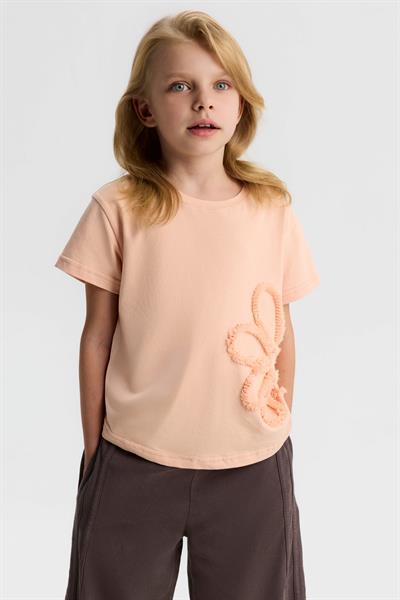 Nk Kız Çocuk Soft Tshirt 4-8 Yaş Somon