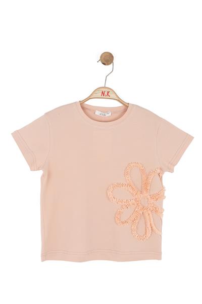 Nk Kız Çocuk Soft Tshirt 4-8 Yaş Somon